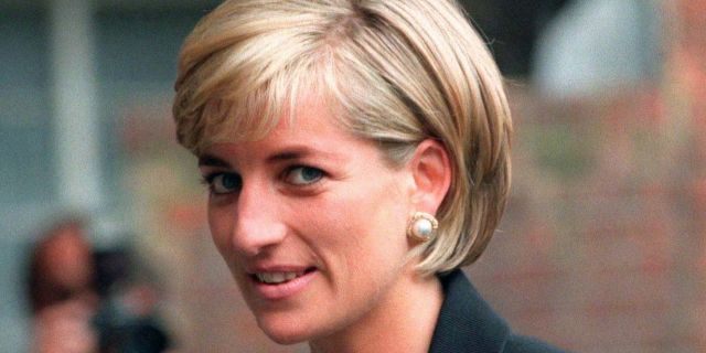 Princess Diana arrives at the Royal Geographical Society in London for a speech on the dangers of landmines throughout the world June 12, 1997. — Reuters