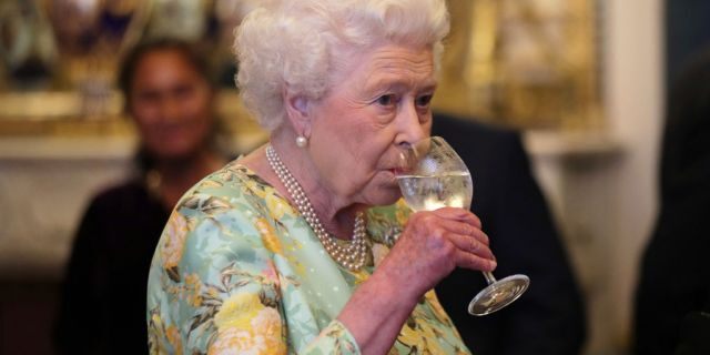 Queen Elizabeth II attends a reception for winners of The Queen's Awards for Enterprise, at Buckingham Palace on July 11, 2017, in London. 