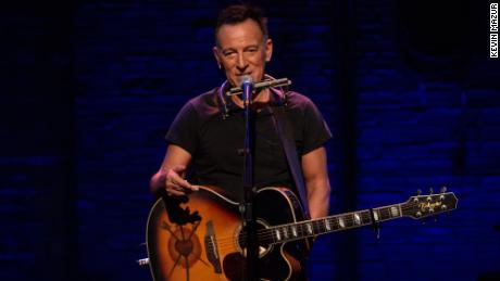 Bruce Springsteen in his one-man Broadway show, which ran for 14 months.