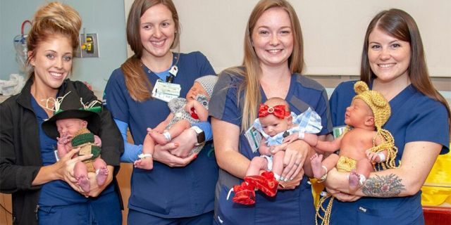 Newborns were dressed as characters from "The Wizard of Oz" at West Penn Hospital in Pittsburgh. (Photo courtesy of Allegheny Health Network)