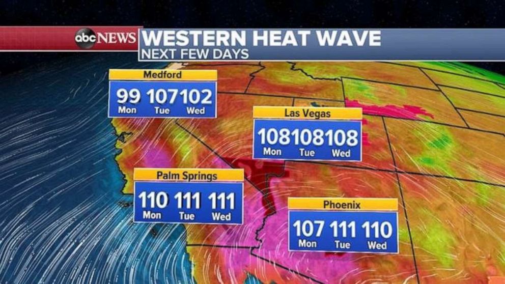 PHOTO: Numerous heat and fire alerts have been issued as a new heat wave is expected to blanket the region.