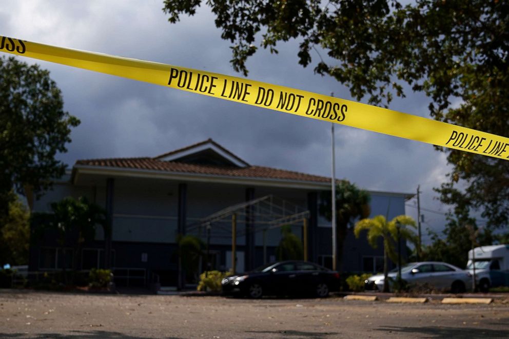 PHOTO: Police tape surrounds the Rehabilitation Center at Hollywood Hills in Hollywood, Fla., Sept. 13, 2017.
