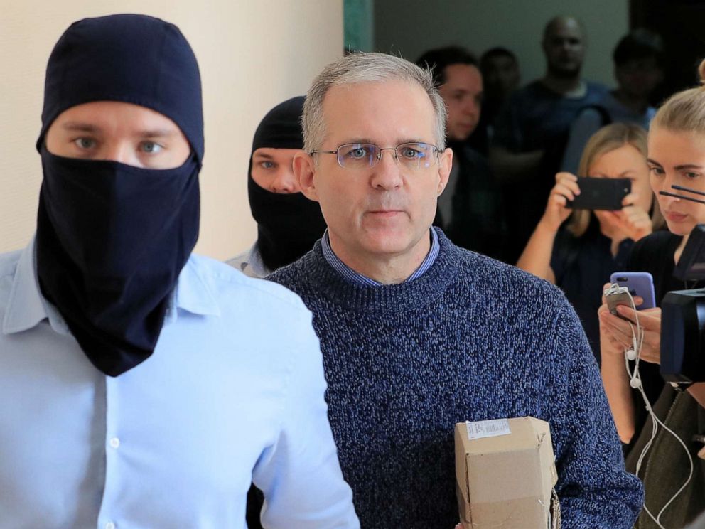 PHOTO: Paul Whelan is escorted inside a court building in Moscow, Aug. 23, 2019.