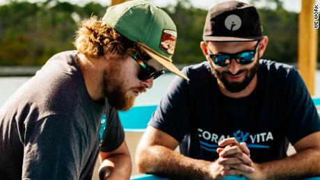 Gator Halpern and Sam Teicher founded start-up Coral Vita with the aim of reviving reefs worldwide. 