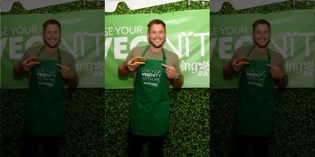 Colton Underwood at the Morningstar Farms “Lose Your Veginity” event in New York City.