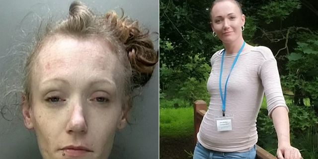 Caroline best, pictured, is now celebrating a year sober and improved health after giving up heroin and crack cocaine. 