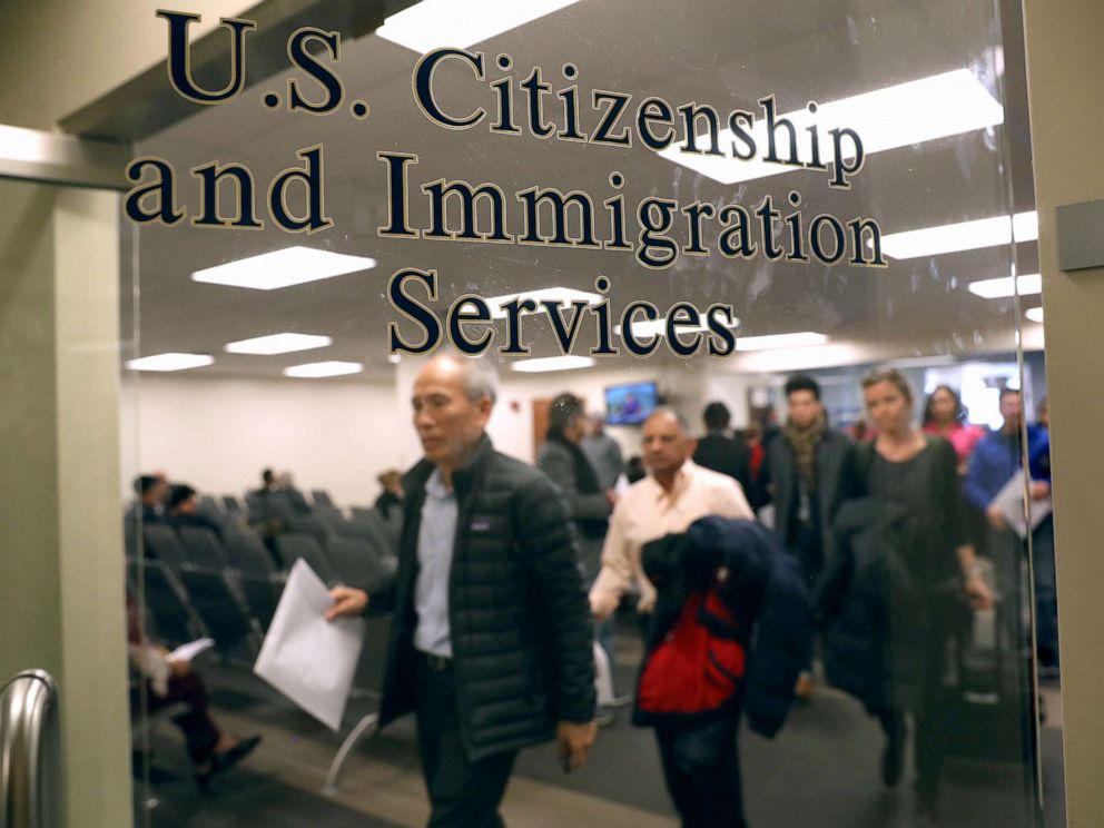 PHOTO: Immigrants prepare to become American citizens at a naturalization service, Jan. 22, 2018, in Newark, New Jersey.