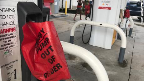 Stations in several parts of Florida are running out of gas before Hurricane Dorian arrives.