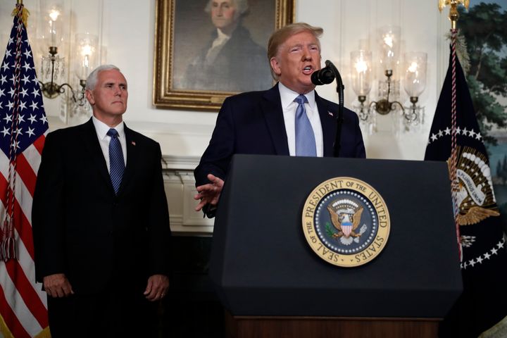President Donald Trump speaks about the mass shootings in El Paso, Texas and Dayton, Ohio, at the White House on Monday.
