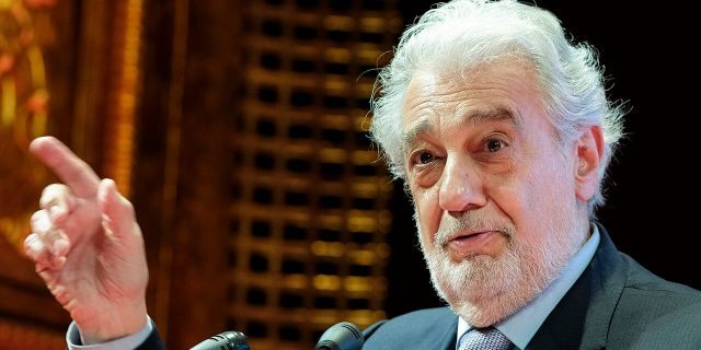 Spanish tenor Placido Domingo during the 10th International Congress of Excellence organized by Madrid's Regional Government held at Teatro de la Zarzuela in Madrid, Spain, 15 July 2019. (Photo by Oscar Gonzalez/NurPhoto via Getty Images)