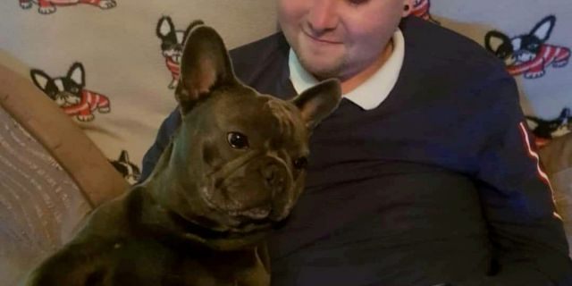 Stuart Hutchison, pictured with his beloved dog Nero, had been first diagnosed with cancer in 2011. 