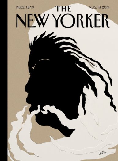 Kara Walker's 'New Yorker' cover, paying tribute to Toni Morrison.
