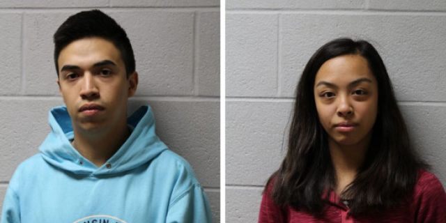 Brayan Cortez and Jamie Montesa face misdemeanor charges after being accused of taunting a 91-year-old dementia patient, authorities say. (Glenview Police Department)