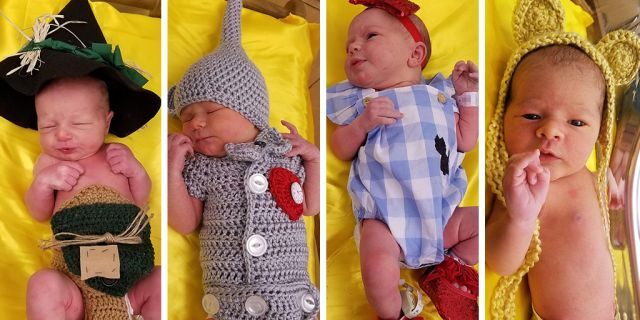 Newborns were dressed as characters from "The Wizard of Oz" at West Penn Hospital in Pittsburgh. (Photo courtesy of Allegheny Health Network)