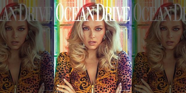 Camille Kostek is on the September 2019 issue of Ocean Drive magazine.