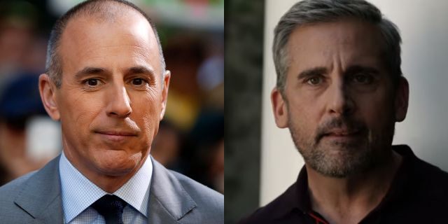 What appears to be a fictional version of former NBC News host Matt Lauer is played by Steve Carell in “The Morning Show.”