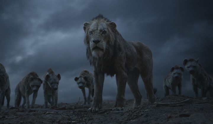 Scar and the hyenas in "The Lion King."
