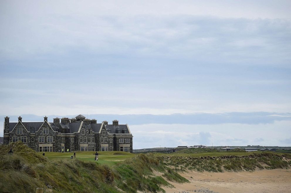 PHOTO: In this May 28, 2019, file photo, people play golf at President Donald Trumps Doonbeg Golf Club in the County Clare village of Doonbeg, Ireland.