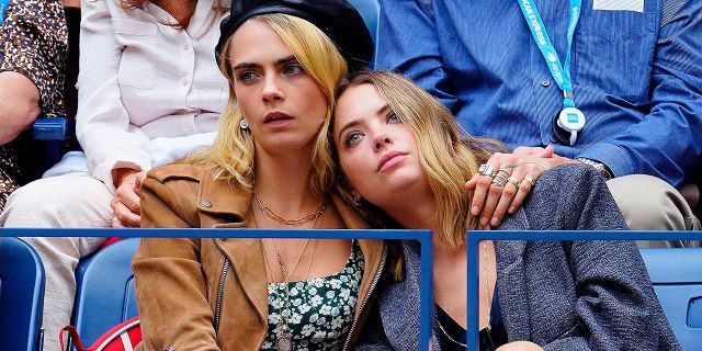 Cara Delevingne and Ashley Benson attend the 2019 US Open Women's final on Sept. 07, 2019 in New York City.