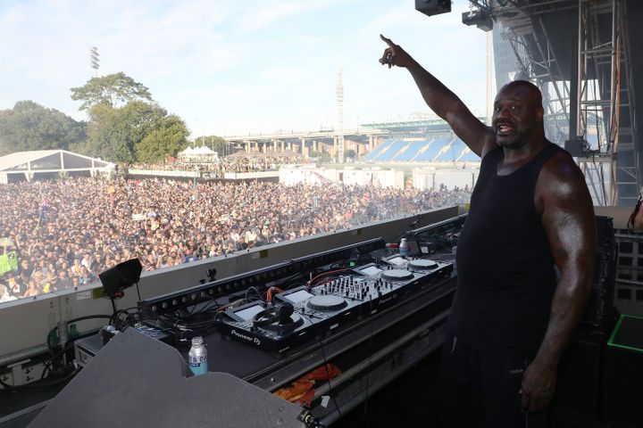 DJ Diesel (Shaq) performs during the 2019 Electric Zoo Festival at Randall's Island on Aug. 31 in New York City.