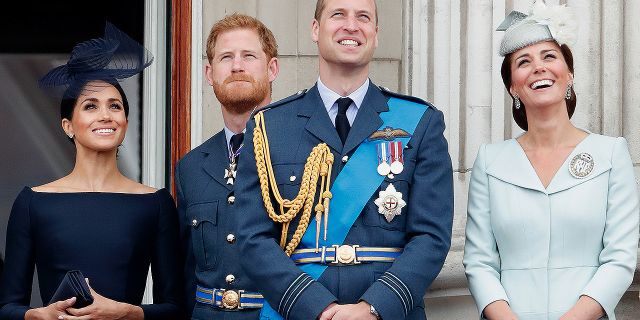 Meghan, Duchess of Sussex, Prince Harry, Duke of Sussex, Prince William, Duke of Cambridge and Catherine, Duchess of Cambridge. (Photo by Max Mumby/Indigo/Getty Images)