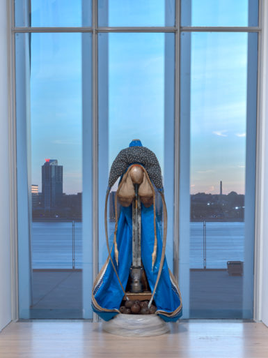 Daniel Lind-Ramos, Maria-Maria, 2019, installation view, at the 2019 Whitney Biennial. 