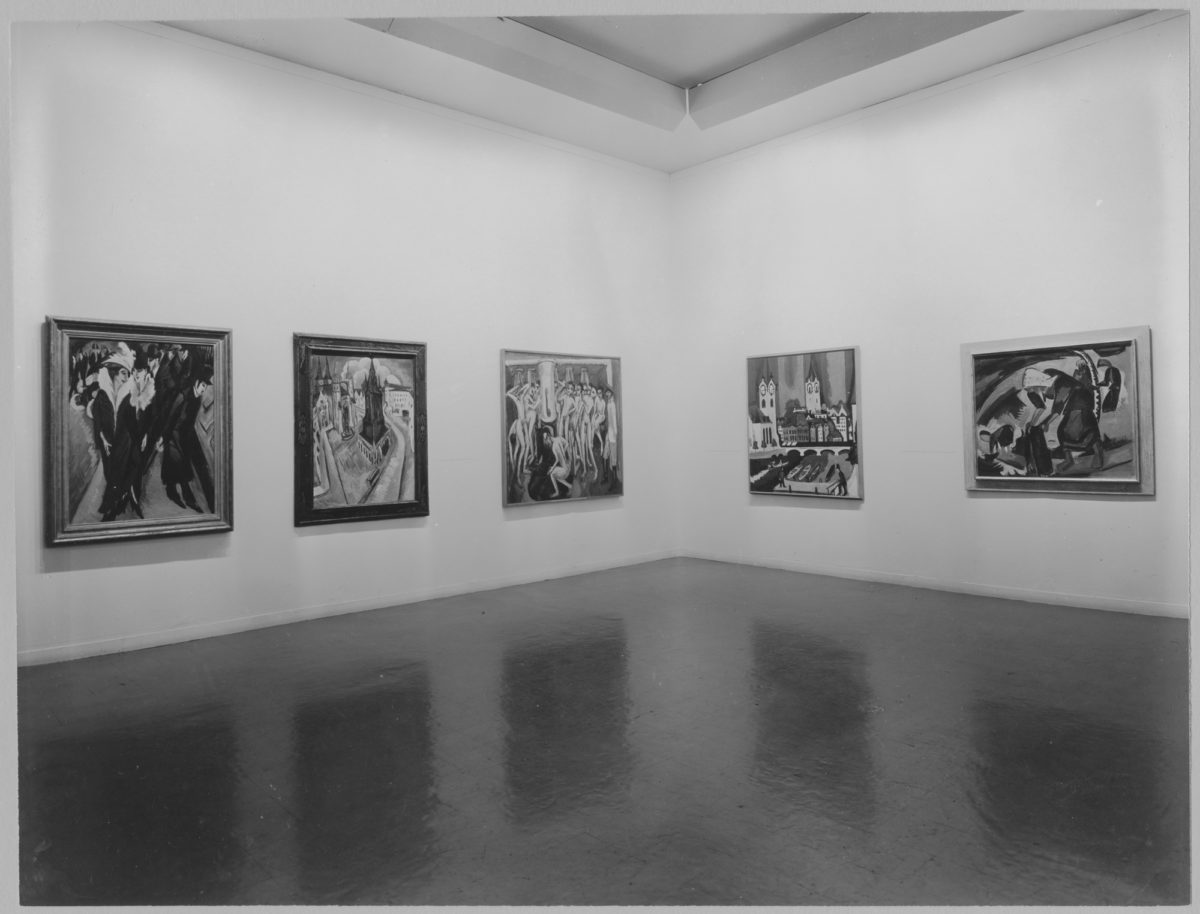 Installation view of 'German Art of the Twentieth Century' at MoMA.