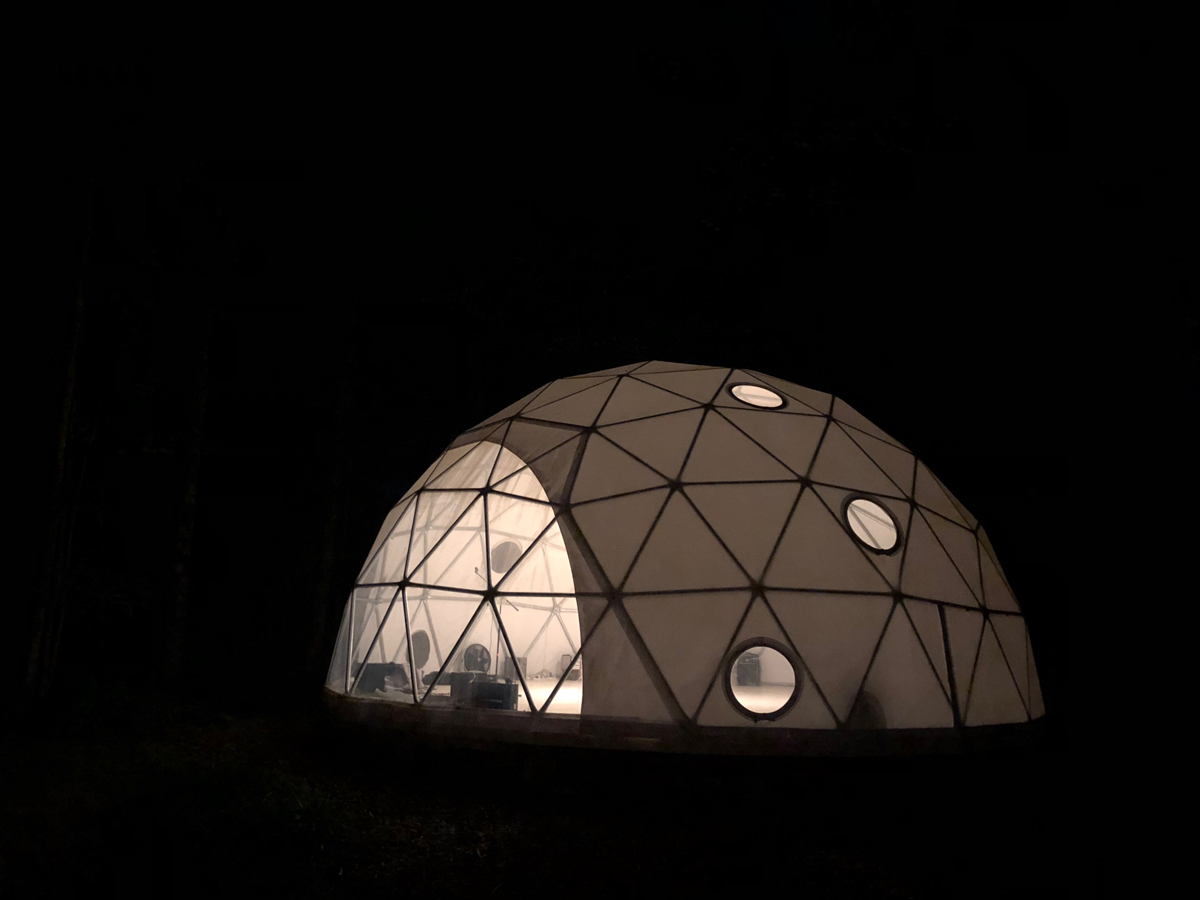 A geodesic dome is at the center of the programming at Activation. 