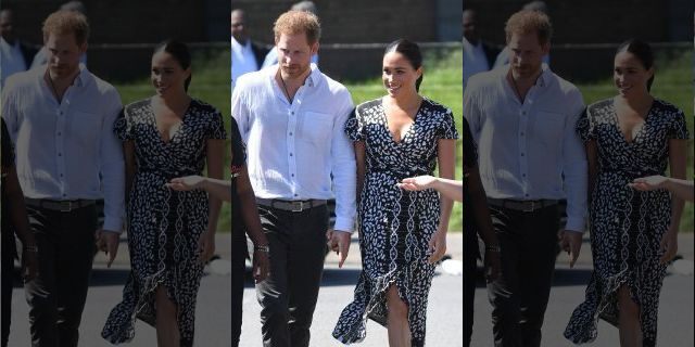 Prince Harry, Duke of Sussex and Meghan, Duchess of Sussex visit a workshop that teaches children about their rights, self-awareness and safety during their royal tour of South Africa on September 23, 2019, in Cape Town, South Africa.