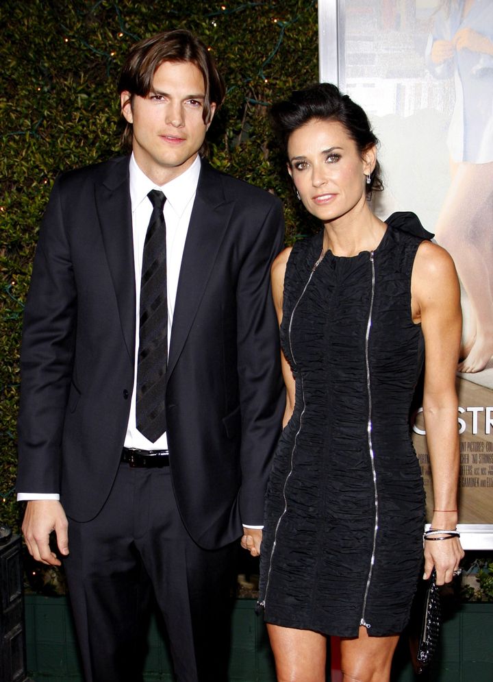 Kutcher and Demi Moore at the Los Angeles premiere of "No Strings Attached" in 2011.