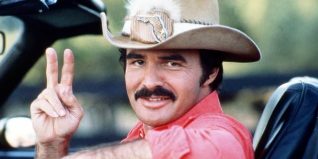 American actor Burt Reynolds as Bo "Bandit" Darville, in "Smokey And The Bandit," 1977. 