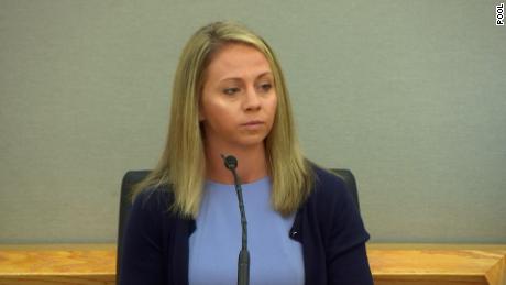 Amber Guyger began testifying in the trial on Friday morning.