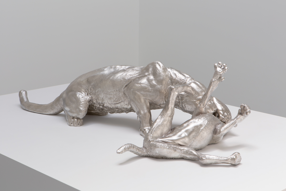 Charles Ray, Mountain Lion Attacking a Dog, 2018, will feature in the exhibition the artist will organize at the Hill Art Foundation later this month.