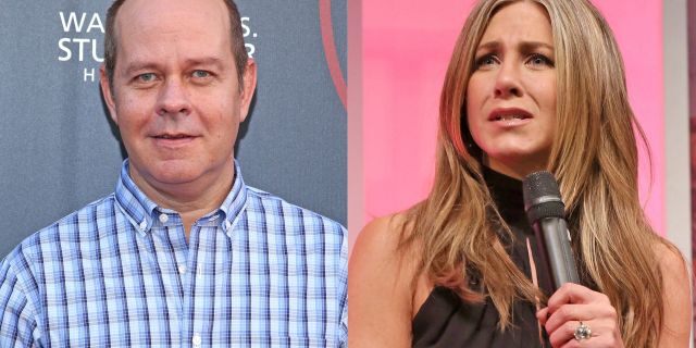 James Michael Taylor, who played Gunther on "Friends," says he hasn't spoken to co-star Jennifer Aniston since the NBC hit's wrap party.