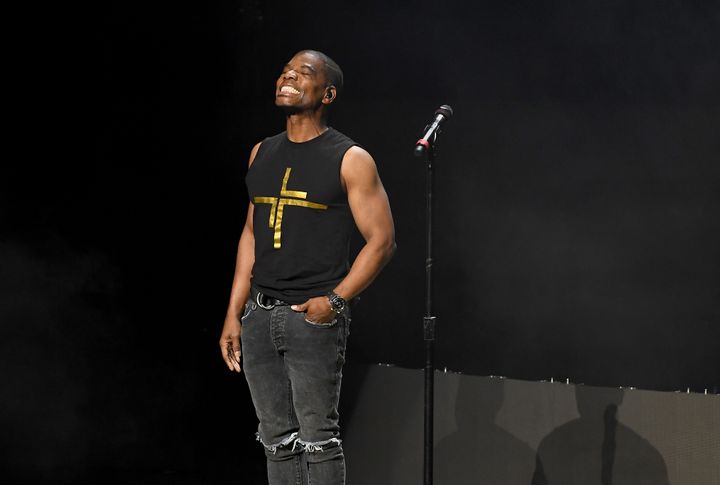 Kirk Franklin performs during his "The Long Live Love Tour" at Atlanta Symphony Hall on July 19, 2019.&nbsp;