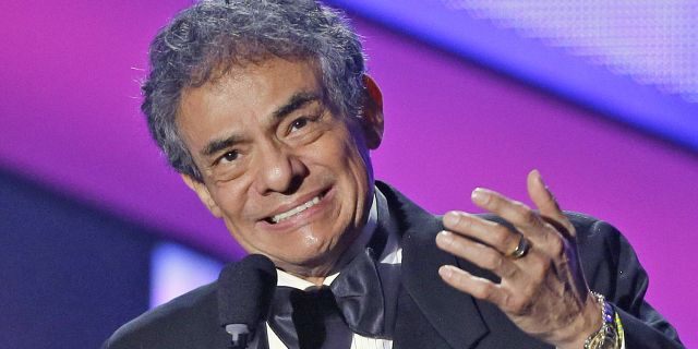 In this April 25, 2013 file photo, Jose Jose receives the Billboard Lifetime Achievement Award at the Latin Billboard Awards in Coral Gables, Fla. Local media outlets report that the Mexican crooner died Saturday, Sept. 28, 2019 from pancreatic cancer. He was 71.