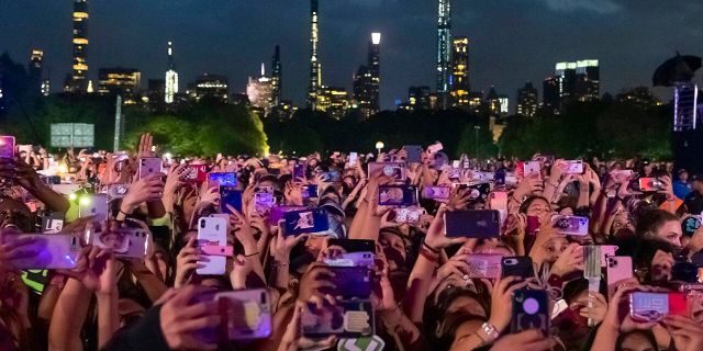 The crowd is seen at the 2019 Global Citizen Festival in Central Park on Saturday, Sept. 28, 2019, in New York.