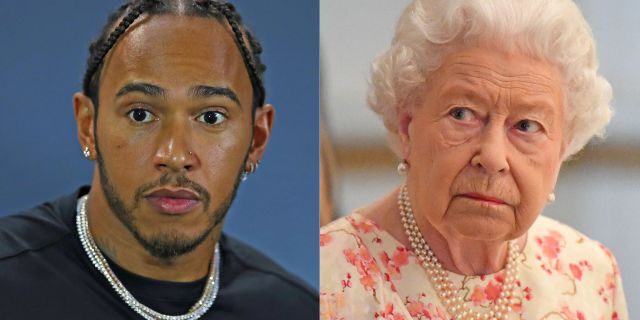 Lewis Hamilton says Queen Elizabeth II scolded him for his table manners.