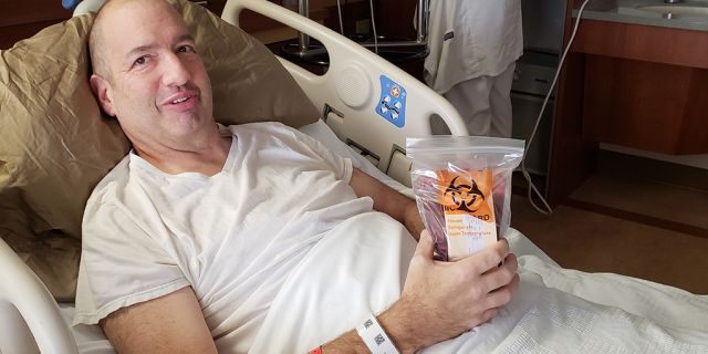 Mike Balla received a bone marrow transplant at Cleveland Clinic to treat adult acute myeloid leumemia.