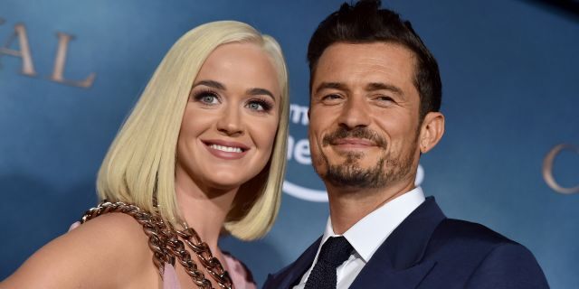 Katy Perry (L) and Orlando Bloom attend the LA Premiere of Amazon's "Carnival Row"