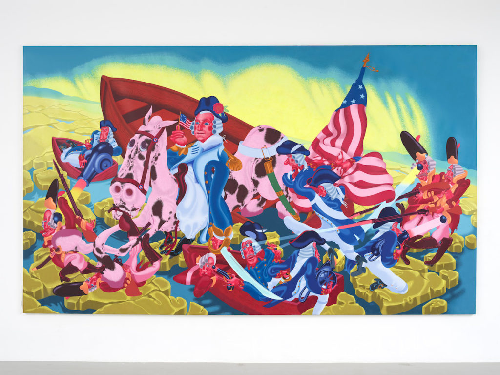 Peter Saul, 'Washington Crossing the Delaware,' 1975, oil on canvas