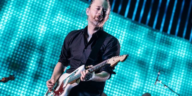 Thom Yorke from Radiohead performs at Palais Omnisports de Bercy in Paris in 2012.