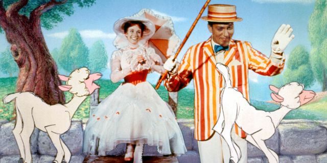 Julie Andrews and Dick Van Dyke in "Mary Poppins."