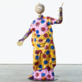 Yinka Shonibare CBE, 'Clementia,' 2018, fiberglass sculpture, hand-painted with Batik pattern, and steel base plate or plinth