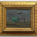 Gertrude Abercrombie, 'Green House and Fence,' 1945, oil on masonite