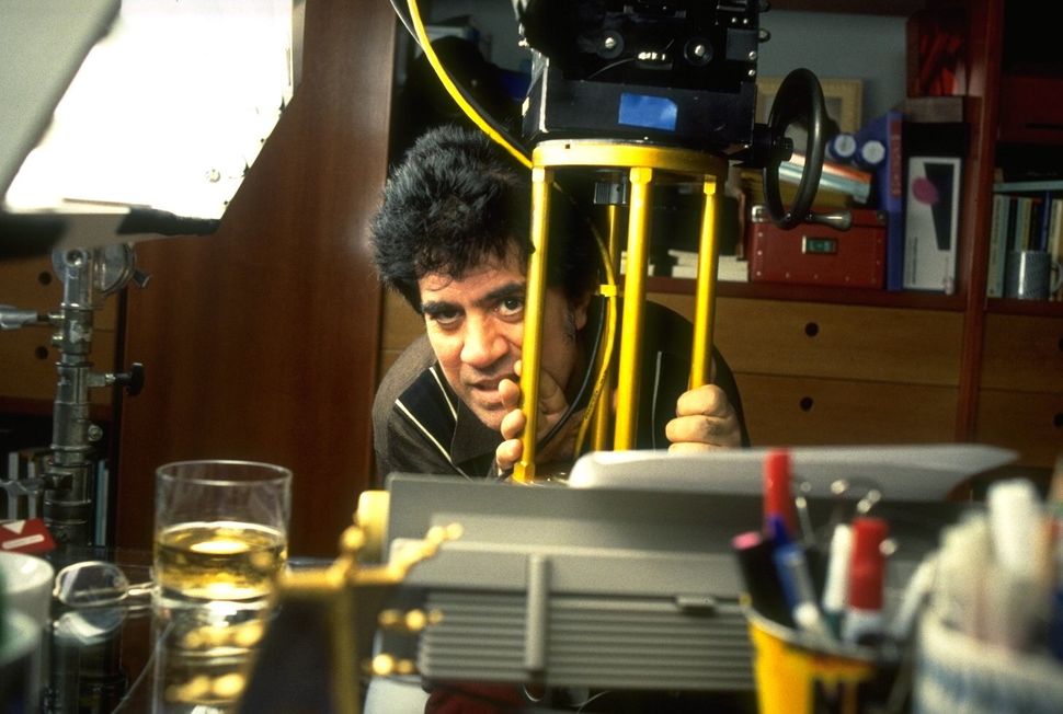 Pedro Almod&oacute;var on the set of his 1995 film "The Flower of My Secret."