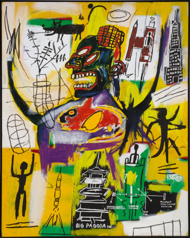 Jean-Michel Basquiat's 1984 'Pyro' sold for $1.2 million at Sotheby's London.