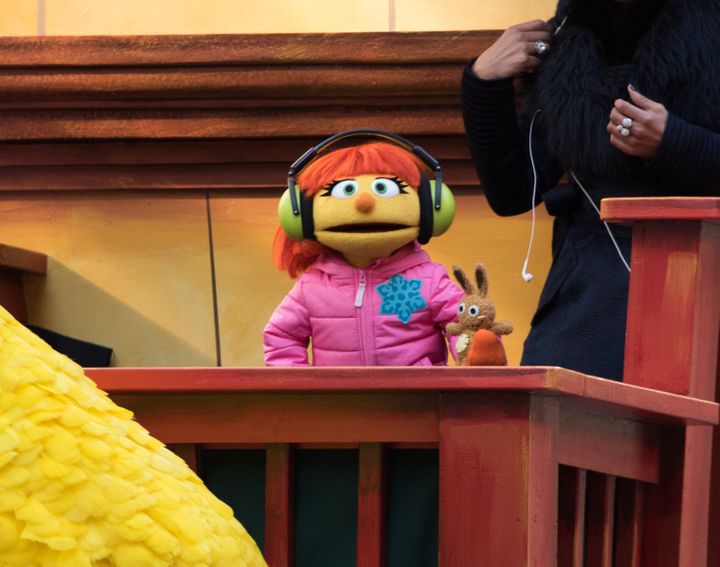 Julia of "Sesame Street" at the 2018 Macy's Thanksgiving Day Parade.