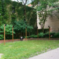 n the Toronto Sculpture Garden, a small green space on a major street in the core of the historic Old Toronto, is Lou Sheppard’s 'Dawn Chrous/Eversong', a 14-hour sound installation that interprets birdsongs into musical compositions. The work is very quiet and can be almost impossible to hear amid the bustle of Toronto.