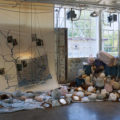 An installation made from the props used in three videos by the Jumblies Theatre & Arts with Ange Loft that details the history of broken promises between colonizers and the area’s indigenous peoples. The props are fabric-wrapped objects that represent what the British allege they paid the Mississaugas of the Credit in 1787 as part of the so-called Toronto Purchase. The Mississaugas did not recognize this gift—2,000 gun flints, 24 brass kettles, 120 mirrors, 24 laced hats, a bale of flowered flannel, and 96 gallons of run—as payment for their ancestral lands.